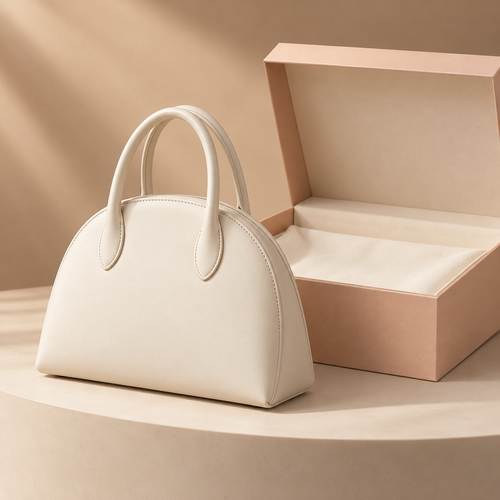 Ivory Arch Everyday Handbag with Rounded Handles